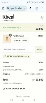 Storkyadventures10 coupon verification screenshot