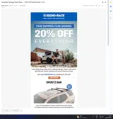 Rhino Rack coupon verification screenshot