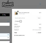 RHINO10 coupon verification screenshot