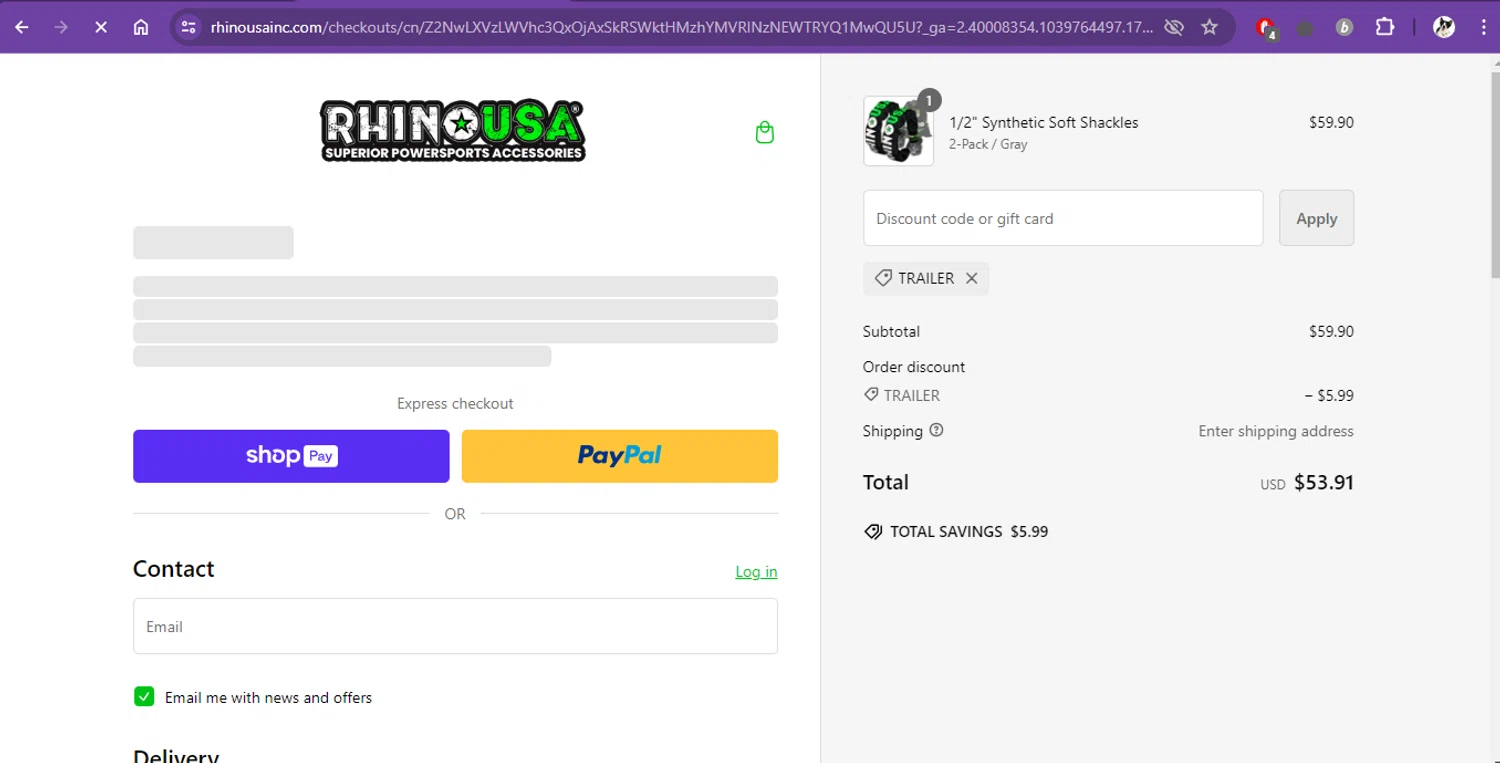 how to use Rhino USA coupons