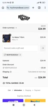 NEWYEAR2024 coupon verification screenshot