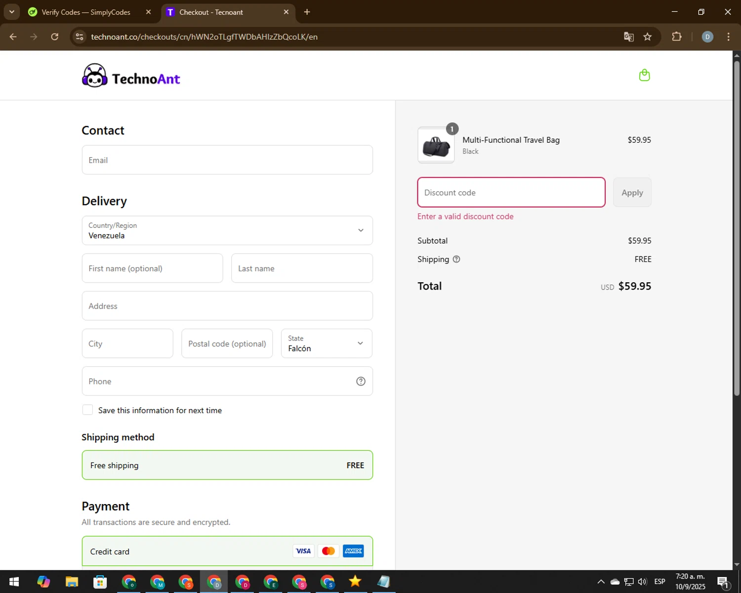 Ria Money Transfer coupon code screenshot showing code HelloRia applied at Ria Money Transfer checkout page. Uploaded by SimplyCodes community member 000005 on Sep 10, 2025