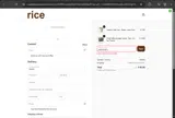 Rice By Rice coupon verification screenshot