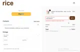 Rice By Rice coupon verification screenshot