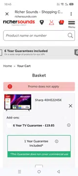 FLASH30 coupon verification screenshot