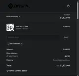 WELCOME10 coupon verification screenshot