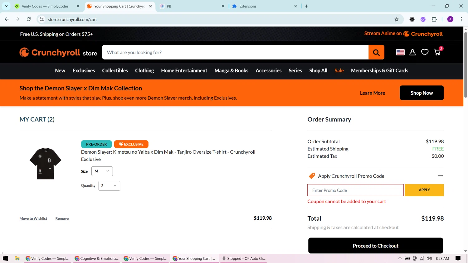 RightStuf promo code screenshot showing code SUMMER applied at RightStuf checkout page. Uploaded by SimplyCodes community member CashChaser7272 on Sep 7, 2025