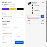 Right Wing Naturals coupon verification screenshot
