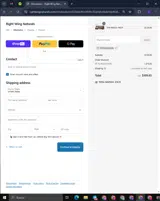 Right Wing Naturals coupon verification screenshot