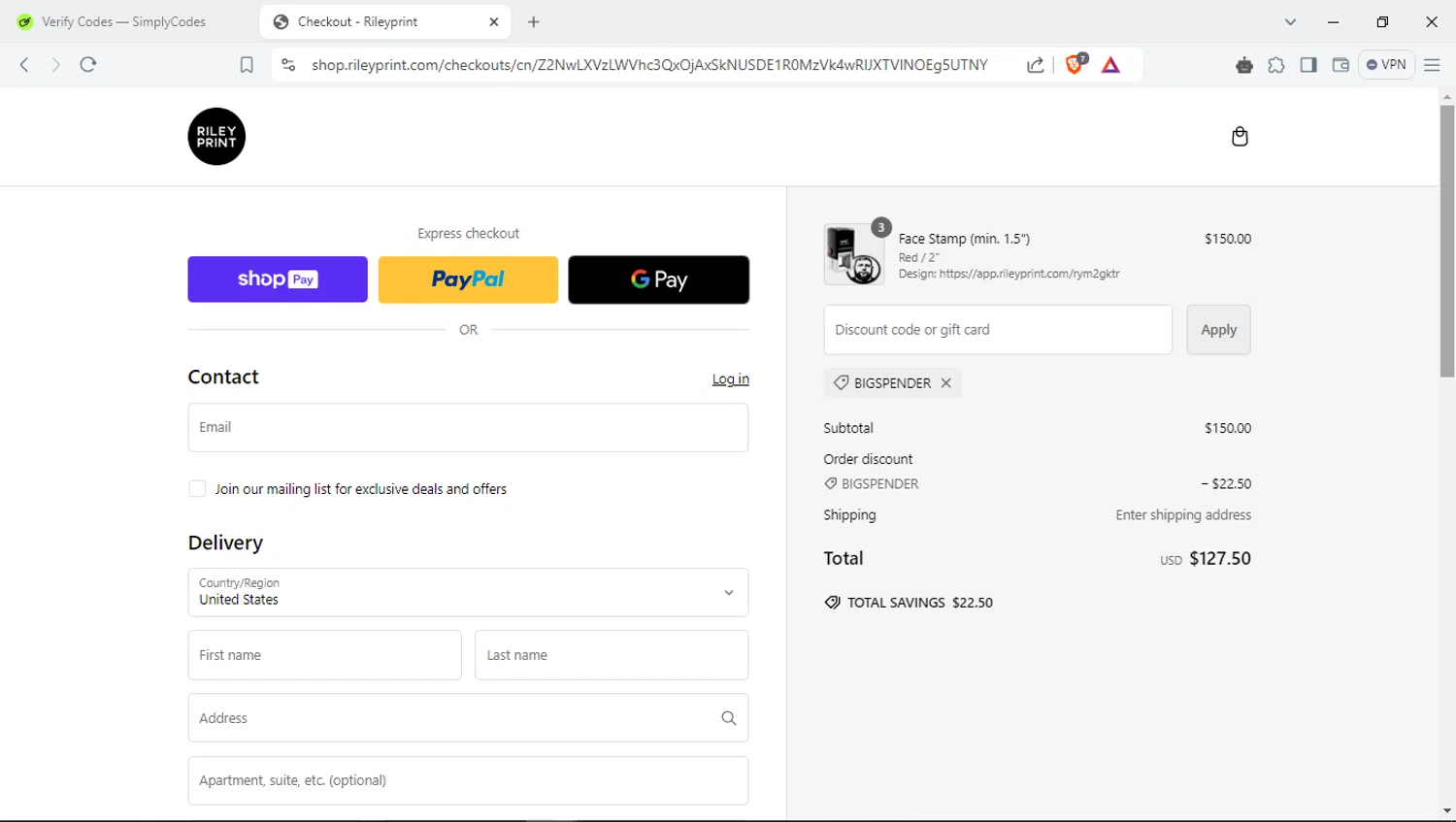 how to use Rileyprint coupons