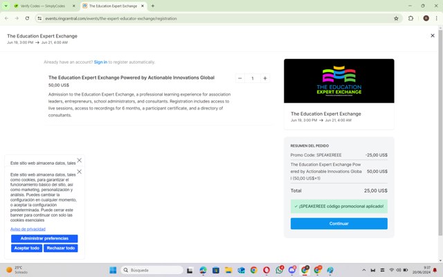 RingCentral checkout page showing RingCentral promo code box | Screenshot taken by SimplyCodes community member on Jun 20, 2024