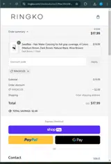 RINGKO coupon verification screenshot