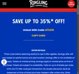 Ringling Bros And Barnum & Bailey coupon verification screenshot