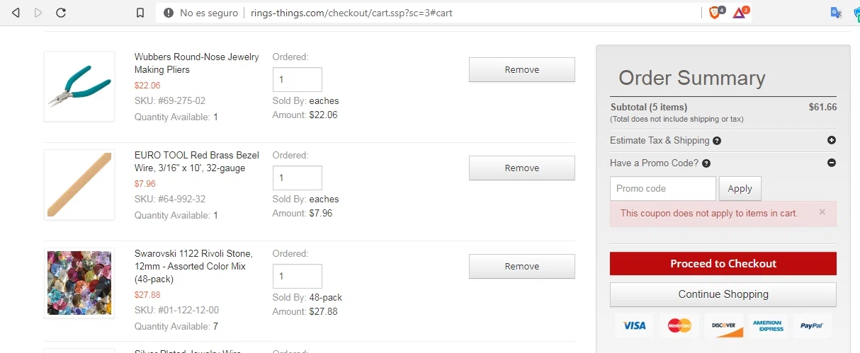 how to use Rings and Things coupons
