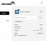 Rink Rabbit coupon verification screenshot