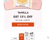 vanilla15 coupon verification screenshot