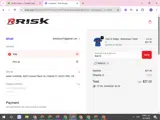 Risk Racing coupon verification screenshot