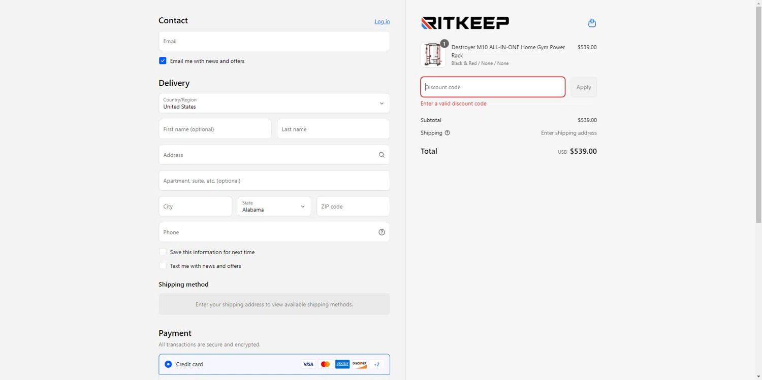 RitKeeps promo code screenshot showing code THEFITNESSJUNKIEBLOG applied at RitKeeps checkout page. Uploaded by SimplyCodes community member SilverPioneer1110 on May 16, 2025