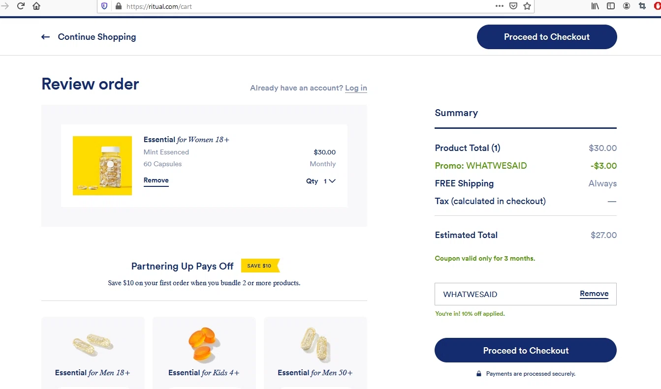 Ritual Vitamins Discount Codes 15 Off in Feb 2021 SimplyCodes