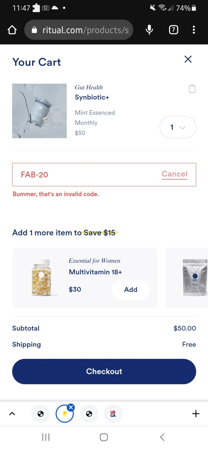 10 Off Ritual Vitamins Promo Codes Oct 2022 SimplyCodes