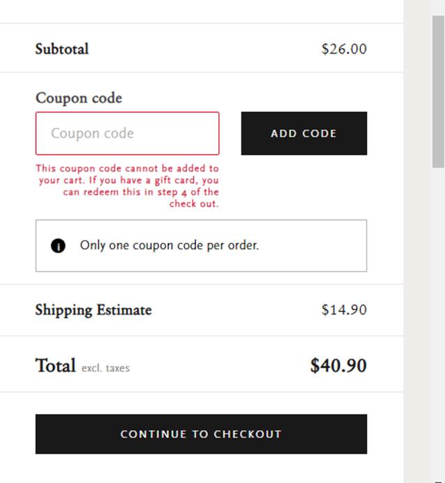 Rituals checkout page showing Rituals coupon code box | Screenshot taken by SimplyCodes community member on Mar 23, 2025