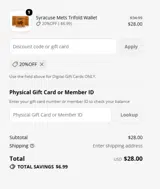 Quad Cities River Bandits coupon verification screenshot