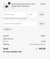 Quad Cities River Bandits coupon verification screenshot