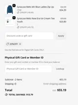 Quad Cities River Bandits coupon verification screenshot