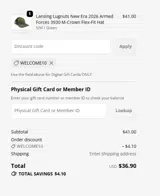Quad Cities River Bandits coupon verification screenshot