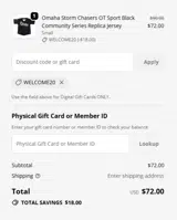 Quad Cities River Bandits coupon verification screenshot