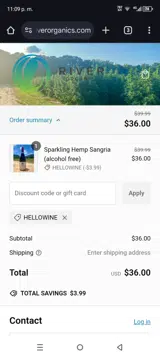 HELLOWINE coupon verification screenshot