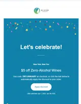 DRYJANUARY coupon verification screenshot