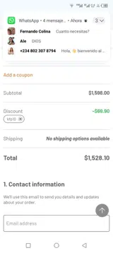 Kfp10 coupon verification screenshot