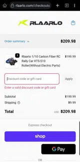 40% coupon verification screenshot
