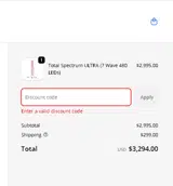 RLT Home coupon verification screenshot