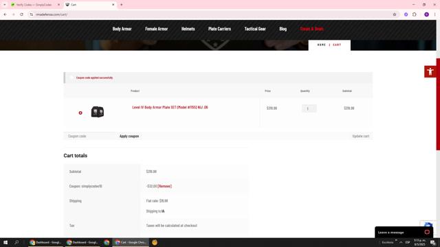 RMA Armament checkout page showing RMA Armament discount code box | Screenshot taken by SimplyCodes community member on May 8, 2025