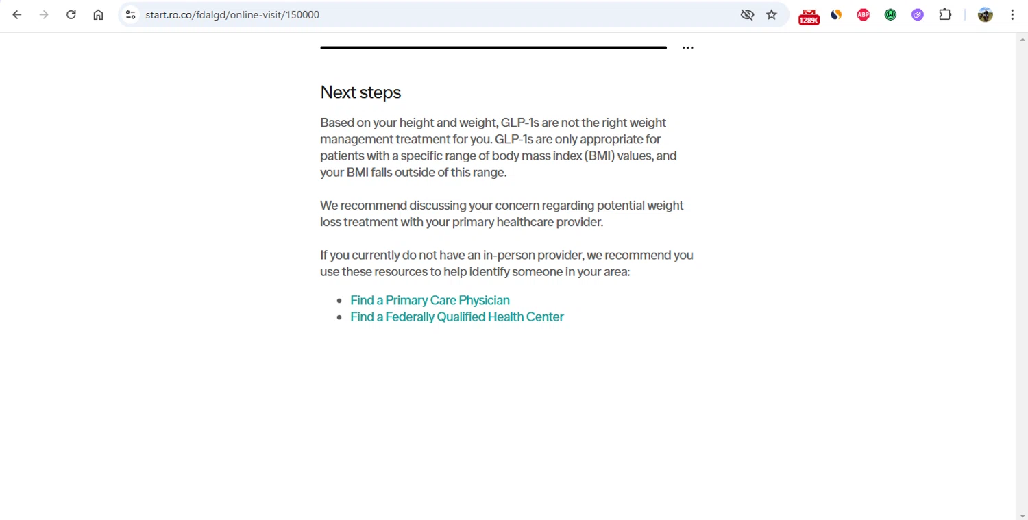 Ro discount code screenshot showing code VEGANUNIVERSE applied at Ro checkout page. Uploaded by SimplyCodes community member gonzalodamole on Feb 26, 2025