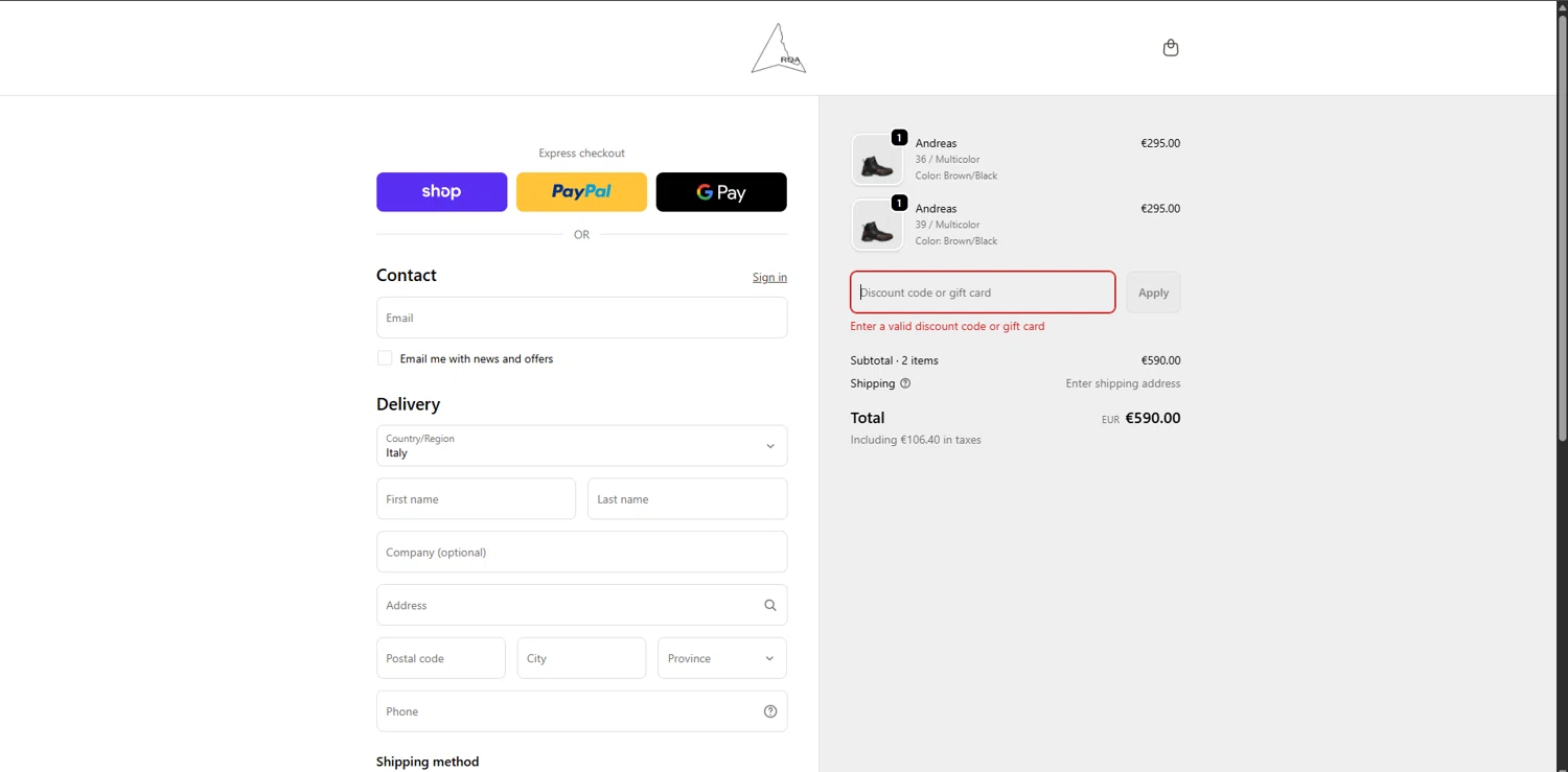 Roa discount code screenshot showing code ROAPRIVATE30 applied at Roa checkout page. Uploaded by SimplyCodes community member ValiantSleuth7563 on Feb 9, 2026