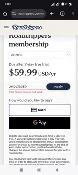 JHDLT8359 coupon verification screenshot