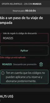 ROAD25 coupon verification screenshot