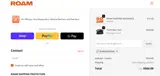 ROAMSHIPPING coupon verification screenshot