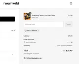 Roamwild coupon verification screenshot
