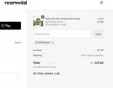 Roamwild coupon verification screenshot