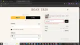 Roan Iris coupon verification screenshot