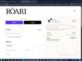 ROARI coupon verification screenshot