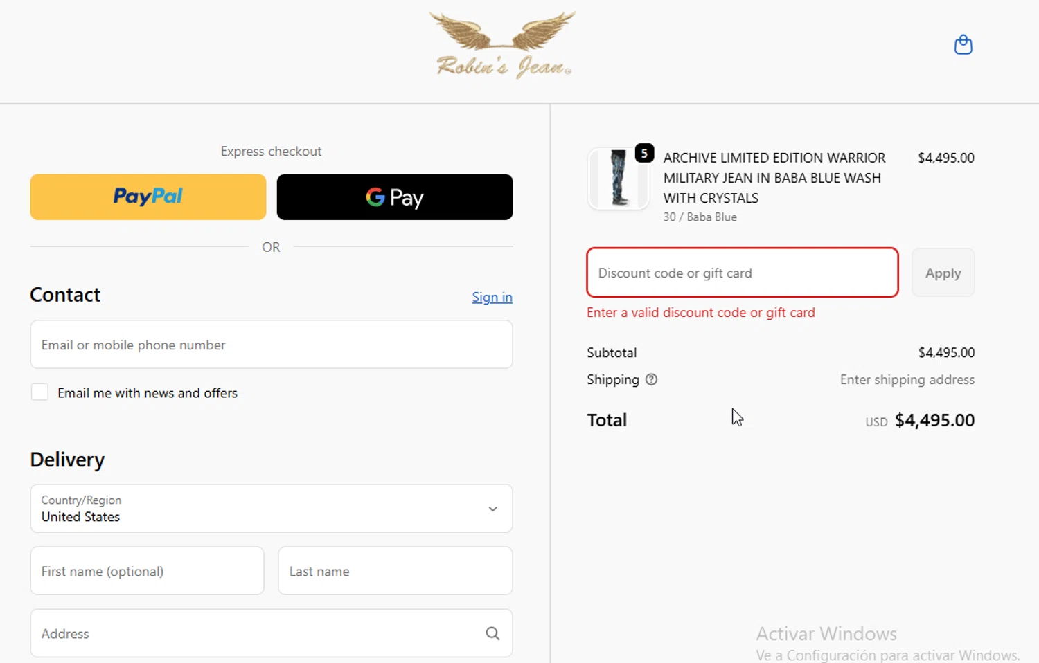 Robin's Jean promo code screenshot showing code 20FORYOU applied at Robin's Jean checkout page. Uploaded by SimplyCodes community member ligthYA on Dec 15, 2025