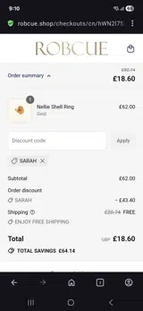 Honey10 coupon verification screenshot