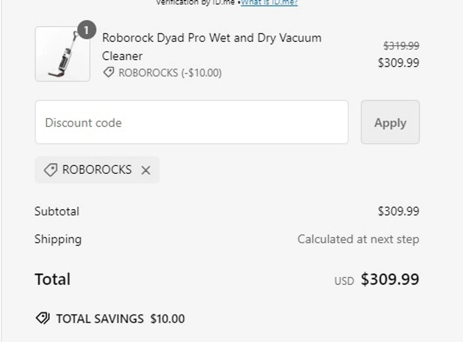 where to use Roborock promo code box