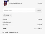 RobotForexPro coupon verification screenshot