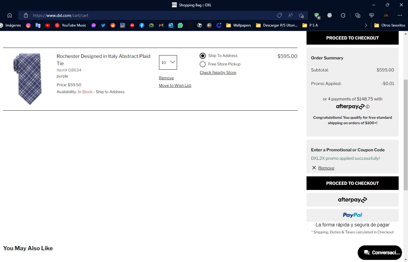 Rochester Clothing checkout page showing Rochester Clothing coupon code box | Screenshot taken by SimplyCodes community member on Sep 14, 2022
